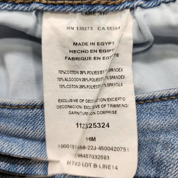 Lee Jeans Womens 16 Blue Mid Rise Straight Leg Regular Fit Stretch Denim Casual - Picture 7 of 13